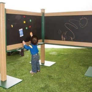 OUTDOOR MAGNETIC CHALKBOARD QUADRA PORTABLE